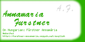 annamaria furstner business card